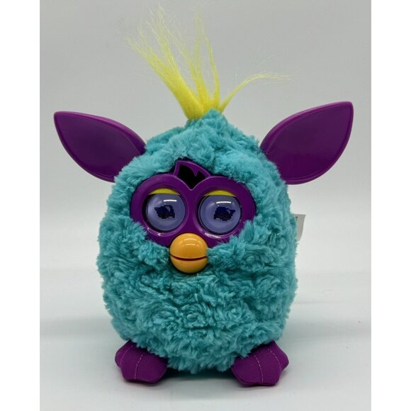 HASBRO Teal Blue Purple Yellow FURBY Boom Tested & Working - Picture 1 of 7